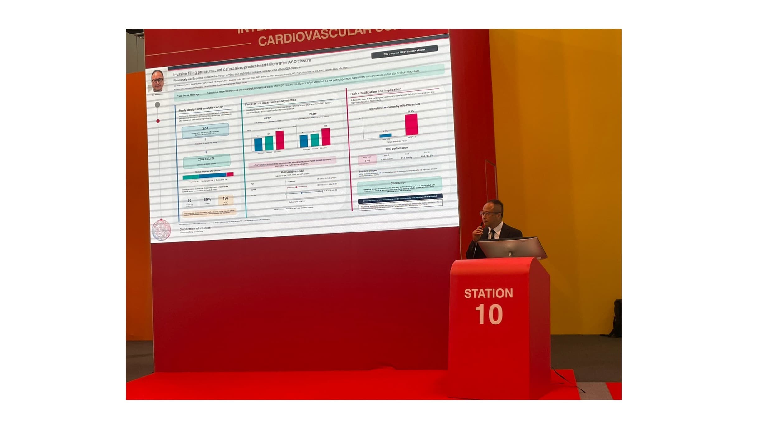 ESC Congress 2026 研究発表の様子2