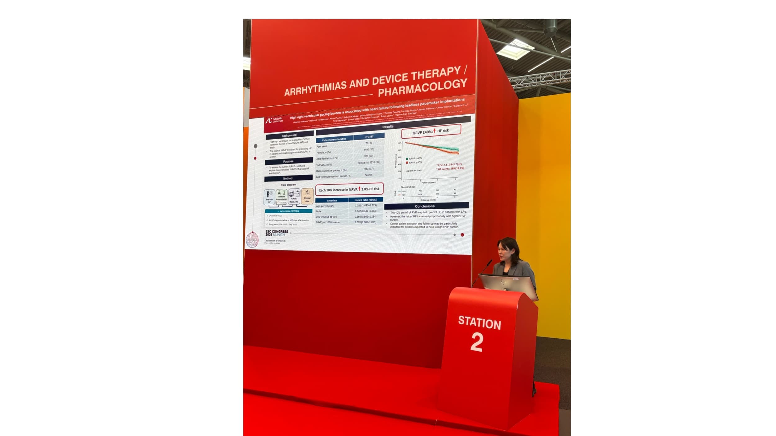 ESC Congress 2026 研究発表の様子3