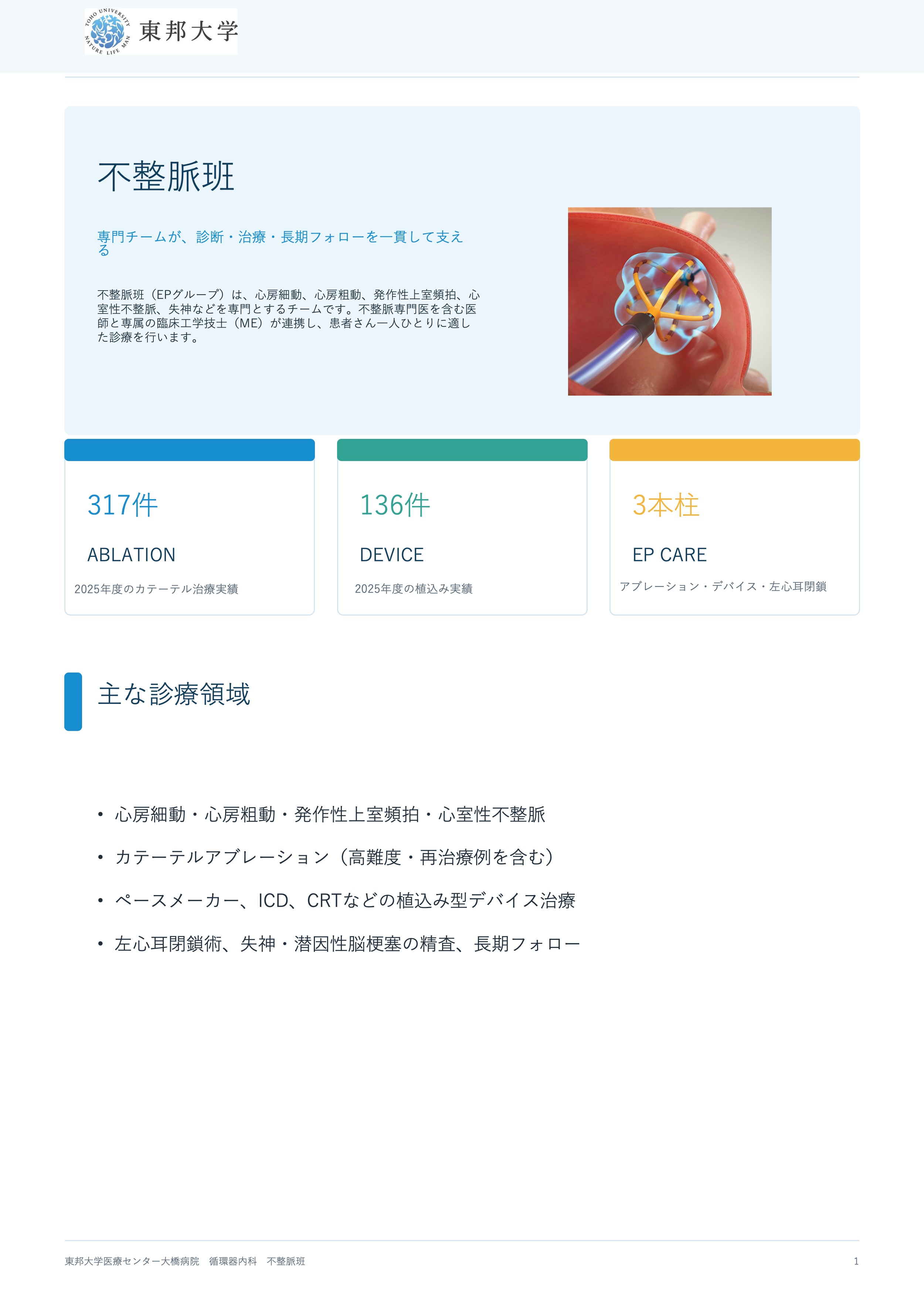 大橋病院不整脈班 スライド1